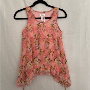 Justice sleeveless blouse
